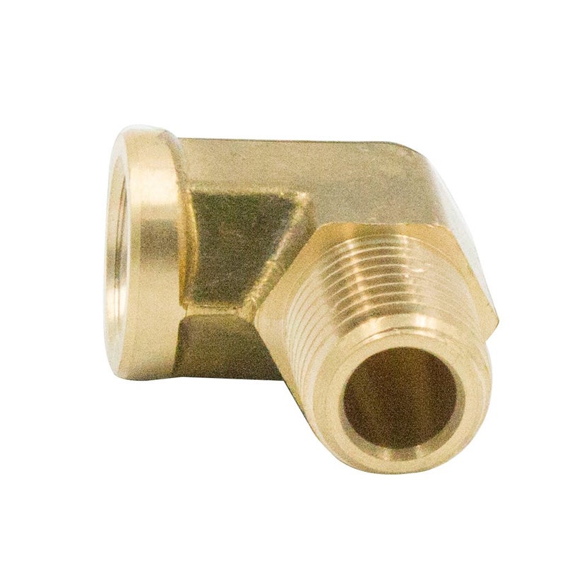 Legines 1/8 Inch Brass Street 90 Degree Elbow 1/8" NPT Male x 1/8" NPT Female Forged Pipe Fitting (Pack of 2) - Image 4